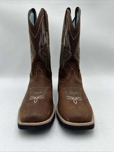 SHYANNE Girl’s Sage Western Performance Boots Brown Size 9.5B