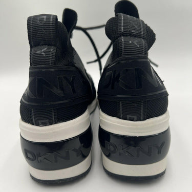 Dkny Brigette Bubble Wedge Logo Sneakers Black Size 9.5M/40.5