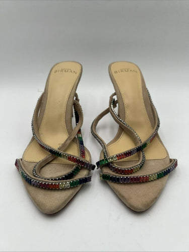 Women’s Alexandre Birman Polly stiletto sandal Beige Suede Size 36 Alexandre Birman