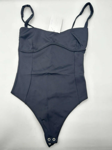 Good American Women's Jayda One Piece Black Swimsuit Size M Good American