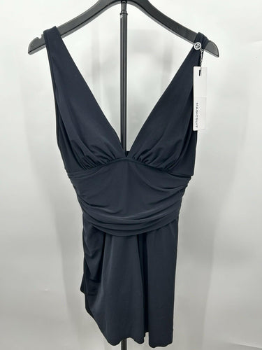 Magicsuit Woman’s Celine Black Swim Dress Size 14 Wireless Bra Slimming Magicsuit