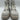 Sugar Kade Ivory Text Emboss Pearl Chain Combat Boots Womens 10 Sugar