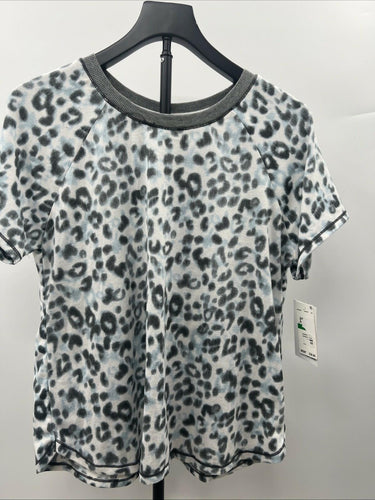 Kensie women's top soft, leopard print fleece Size L Kensie Girl