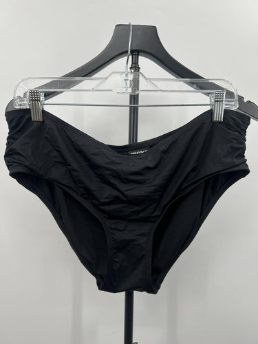 Coco Reef Bikini Bottom Black Bra Sized Ruched Hipster 2XL Coco Reef