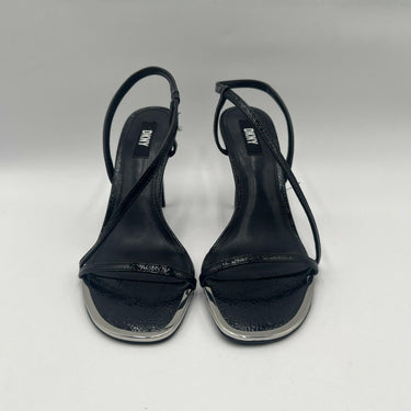DKNY Danielle Womens Patent Dressy Slingback Sandals Black Size 9.5M/40.5