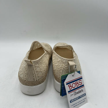 Bobs from Skechers Women's Flexpadrille Hi Crisp Meadow Shoes Beige Size 8.5