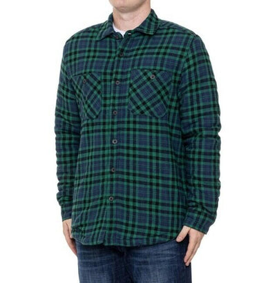 NWT Telluride Clothing Men’s Palmer Plaid Flannel Button Up Shacket Size L Telluride Clothing