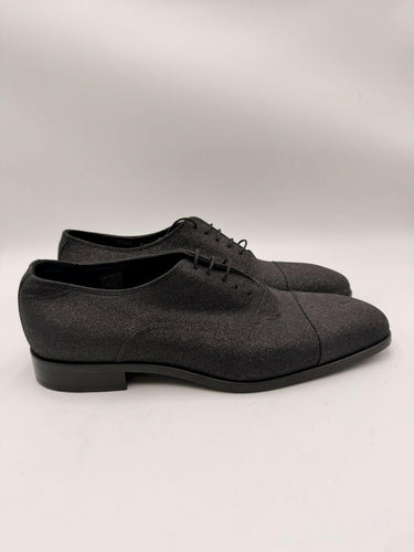 Men’s Saks Fifth Avenue black glitter oxford dress shoes Size 9.5 Saks Fifth Avenue