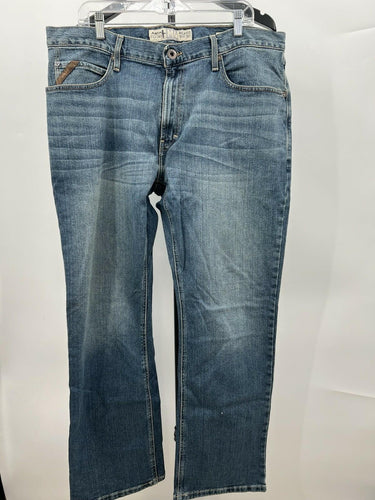 Ariat M4 Jeans Mens Relaxed Boot Cut Low Rise Light Wash Western Denim 38x32 Ariat
