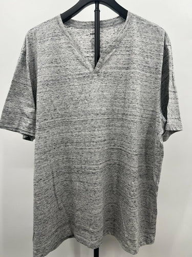 Abound Men's V-Neck T-Shirt Heather Gray Cotton Blend XXL Abound