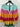 Crown & Ivy Top Womens Colorblock Stripe Tunic Blouse Split Neck 3/4 Sleeve M Split