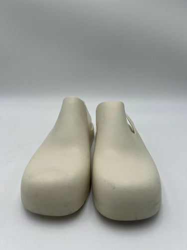 Bottega Veneta Puddle Rubber Mule Slingback Clog Beige Cream Womens SIZE 5B Bottega Veneta
