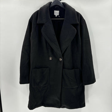 NWOT Cyrus Women’s Pea Coat Black Size XL Cyrus