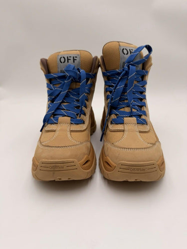 Men’s Off-White high-top hiking boots in camel Size 39 OFF-WHITE