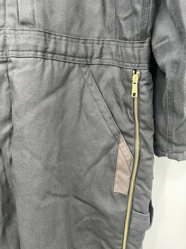 Dickies Insulated Coveralls Duck Canvas Work Overalls Black Size XLR
