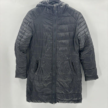 Champion Women’s Lightweight Full Zip Puffer Jacket Dark Grey Size M Champion
