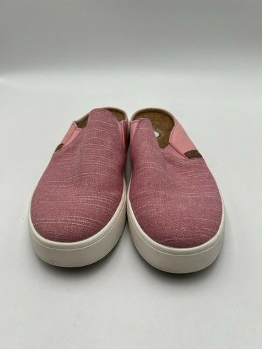 Revitalign Pink Canvas Cork Mule Sneakers Size 10