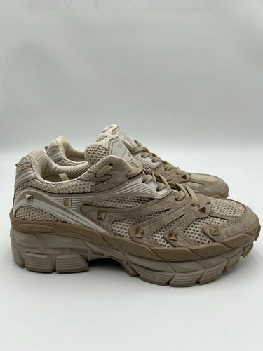 VALENTINO GARAVANI MS-2960 VG panelled Mesh Sneakers Beige Size 40 Valentino