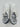 Versace Men's Embossed White & Blue Leather Low Top Sneakers Shoes Size 43 Versace