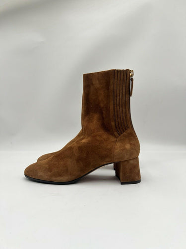 Aquazzura Saint Honore 50mm Brown suede ankle boots Size 36
