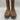 Circle G Inlay & Embroidery Tall Western Boot Honey Leather Women Size 8.5M Circle G