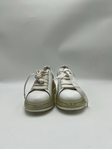Alexander McQueen Oversized sneakers white leather transparent Soles Size 36.5 Alexander McQueen