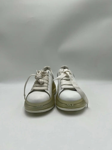 Alexander McQueen Oversized sneakers white leather transparent Soles Size 36.5 Alexander McQueen