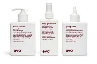 EVO Heads Will Roll Co-Wash 10.1oz + Baby Got Bounce Curl 6.7oz + Springsclean EVO