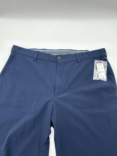 Brooks Brothers men's navy blue stretch golf pants flat front Size W38/L32 Brooks Brothers