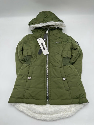 NWT DKNY reversible heavyweight girls winter jacket Color Green Size 2T DKNY