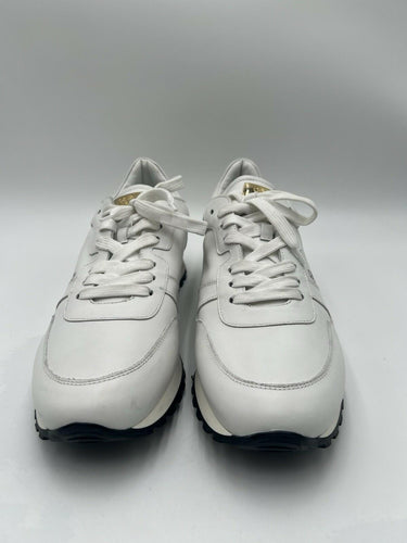 Cavalli Class white leather sneakers snakeskin-embossed Size 43