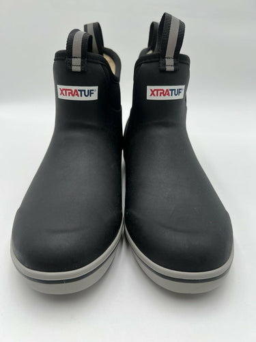 Xtratuf Ankle Deck Boot Black Fleece Lined Size 9