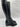 3.1 Phillip Lim ALEXA Black Leather Square Toe Side Zip Knee High Boots, Size 36