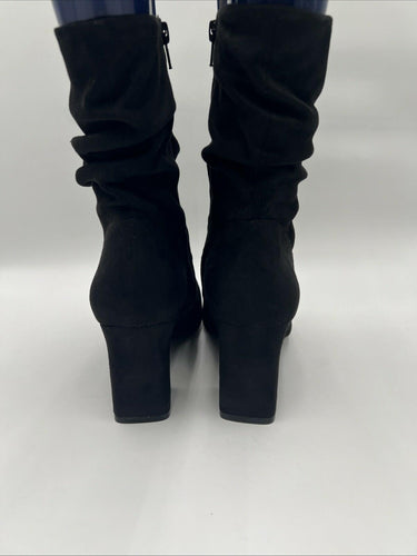 Kelly & Katie Women’s Galini Ankle Boots Black Faux Suede Size 9.5 M Kelly & Katie