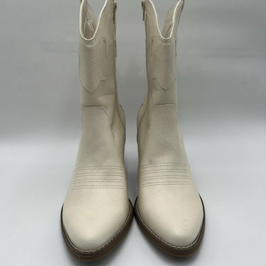 Mix No. 6 Brycen Festival Women Cowboy Boots Muted Off White Size 10 M Mix No. 6