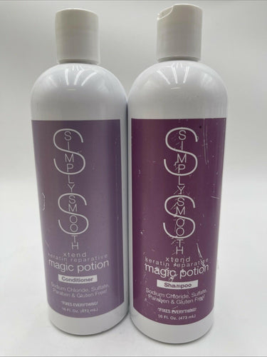 SS SIMPLY SMOOTH XTEND Shampoo &Conditioner Magic Potion Hair Care 16Oz Simply Smooth