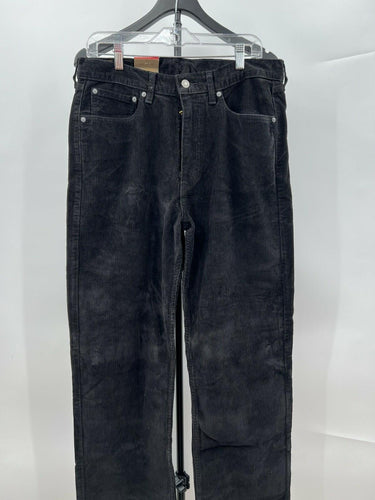 Levi's 565 Loose Straight Corduroy Pants Black Loose Throughout NWT - Size 32x34 Levi's