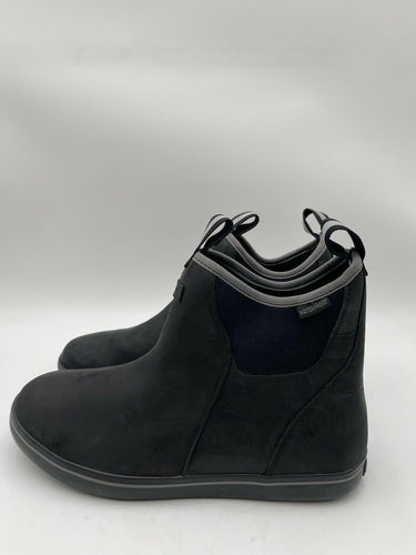 Xtratuf Men's Leather Ankle Deck Boots in black Size 12M