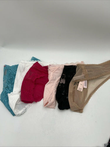 Lot Of 6 Victoria's Secret Panties & Thongs Mix Colors Size M Victoria's Secret