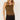 NWOT SHYANNE WOMEN'S CROCHET LACE FAUX SUEDE CAMI TOP Brown Size M Shyanne