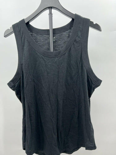 NWOT Madewell Black Slub Cotton Tee Crewneck Relaxed Fit Top Size XXL Madewell