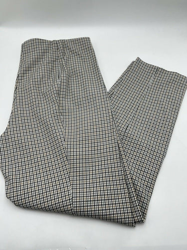Ann Taylor Pants Black Plaid The High Waist Ankle Slim Leg Size 16 Ann Taylor