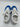 Alexander McQueen Oversized White Blue Suede Spray Men Sneakers Size 41 Alexander McQueen