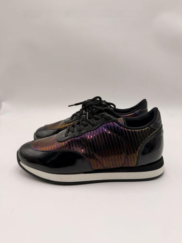 Giuseppe Zanotti Jimy Iridescent Leather Men Sneakers Multicolor Metallic Size 40