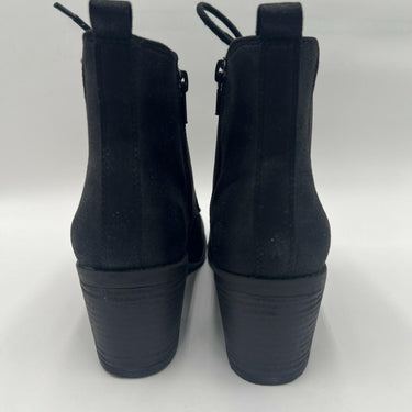 Women's Bella Vita Bismark Side Zip Lace Up Boots Black Size 7.5M Bella Vita