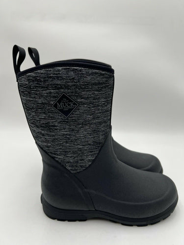 kids' Muck Boot Company Element boots in black and heathered jersey Size 4 Muck