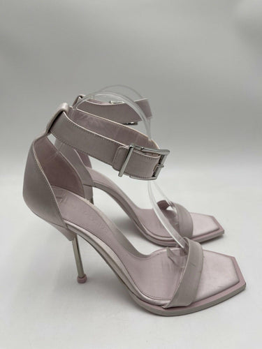 Alexander McQueen 110mm satin-finish sandals light pink Heels Size 39.5 Alexander McQueen