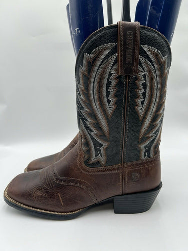 Durango DDB0351 Chestnut Black Western Boots Size 10.5