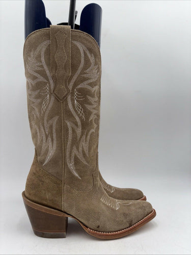 IDYLLWIND Women’s Charmed Life Western Boots Pointed Toe Beige Suede Size 6 B IDYLLWIND