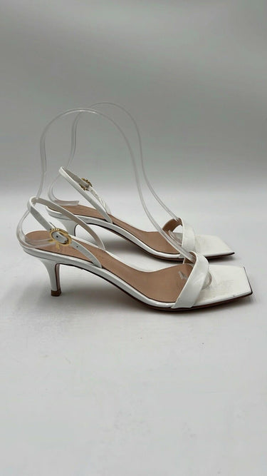 Women’s Gianvito Rossi Strappy White Patent Leather Sandals Size 36 GIANVITO ROSSI